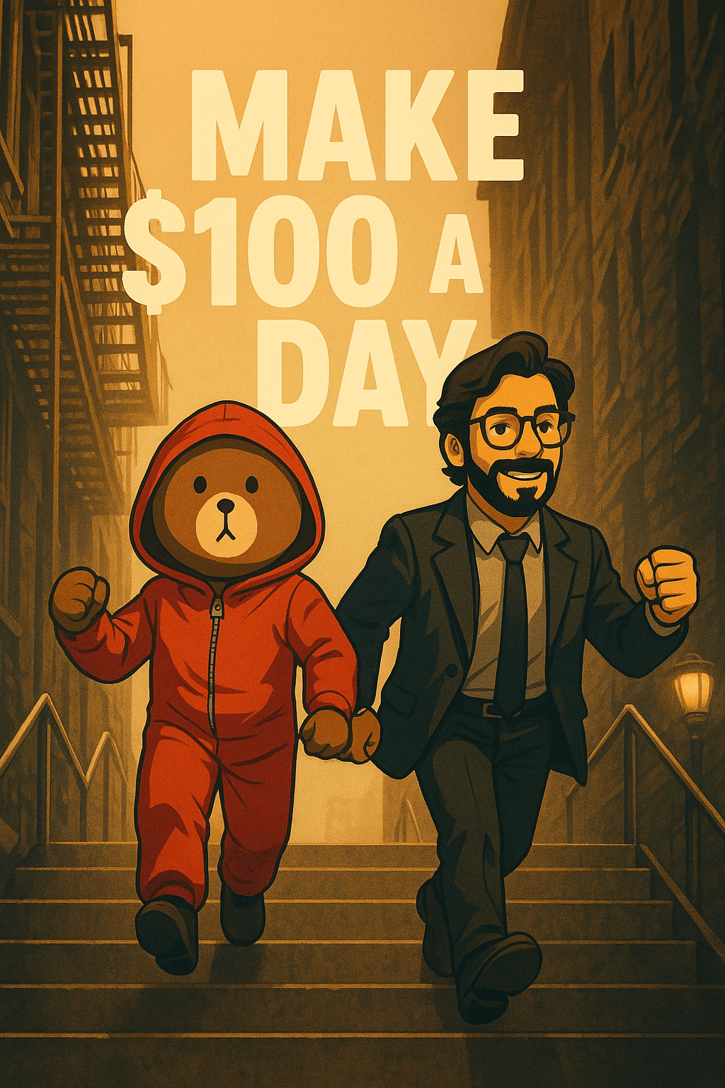 laraib rabbani poster about how to make 100 dollars a day online